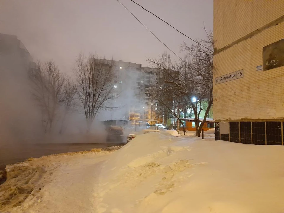 Повреждение обнаружили возле одного из домов на улице Аминева / Фото: АСАДО