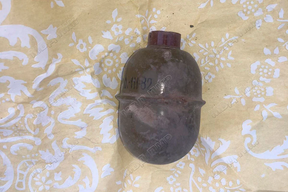 Мужчина нашел гранату в печке своего дома. Фото: МВД ПМР