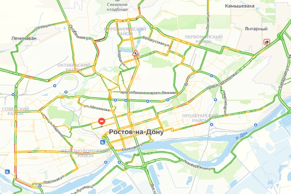 Вечерние пробки в Ростове