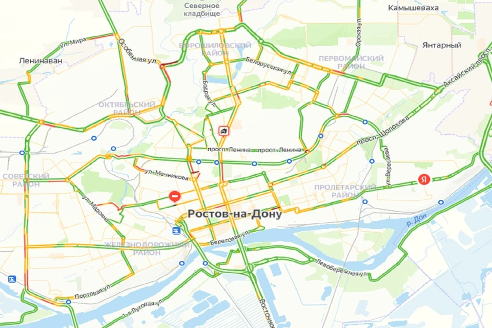 Вечерние пробки в Ростове