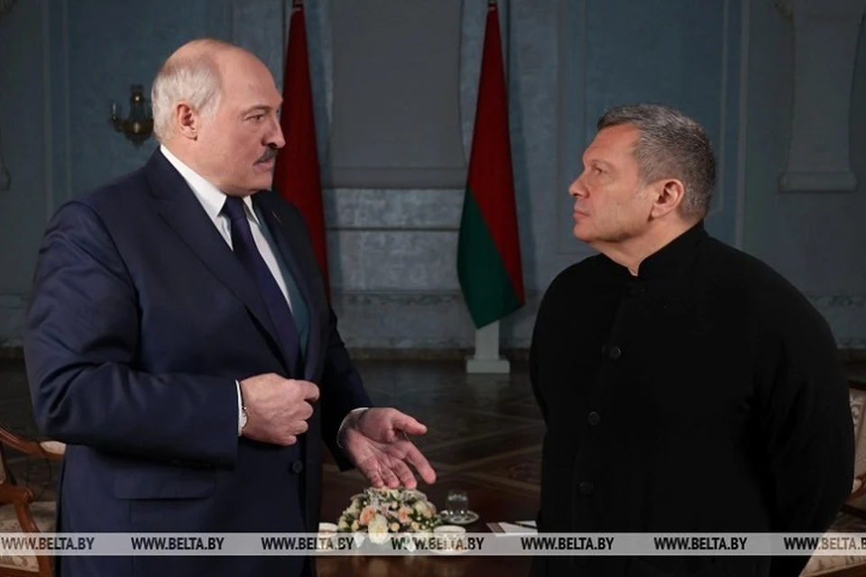 Беседа Александра Лукашенко и Владимира Соловьева состоялась 4 февраля в Минске. Фото: БелТА