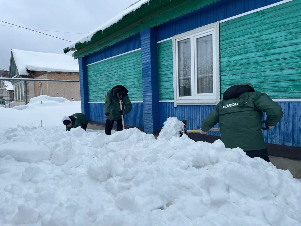 Волонтеры и добровольцы помогают пенсионерам. Фото: городская администрация