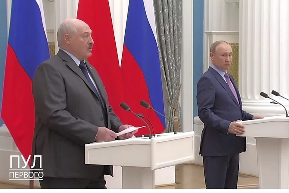 Лукашенко заявил, что санкции даются Беларуси тяжелее, чем России. Фото: стоп-кадр | видео телеграм-канал "Пул Первого"