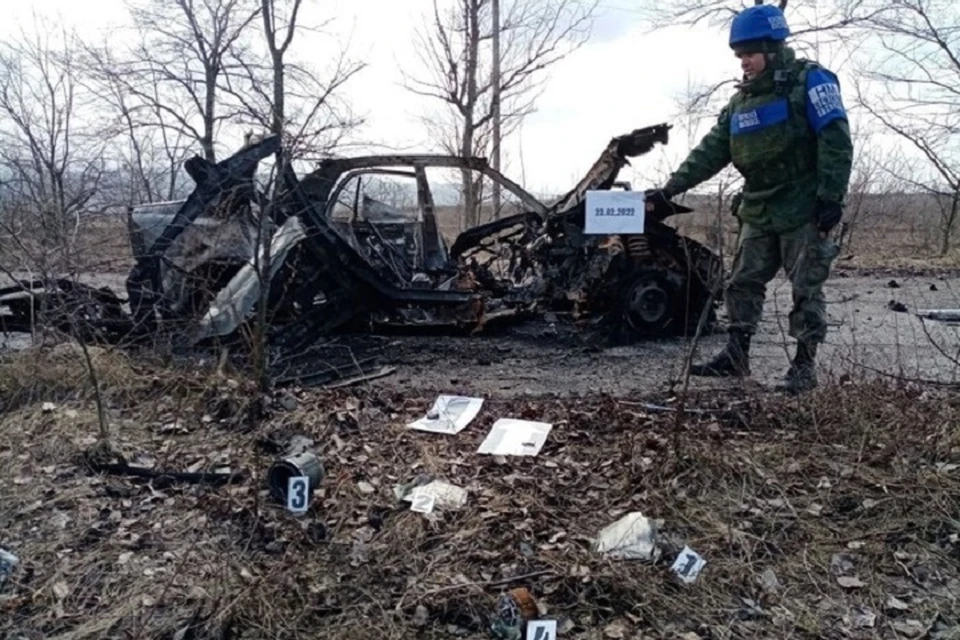 Последствия украинского обстрела. Фото: ЛНР в СЦКК
