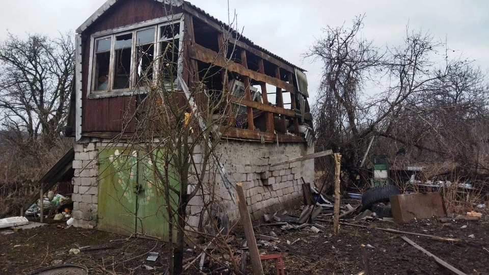 Разрушено 10 домов в Первомайске. Фото: ЛНР в СЦКК