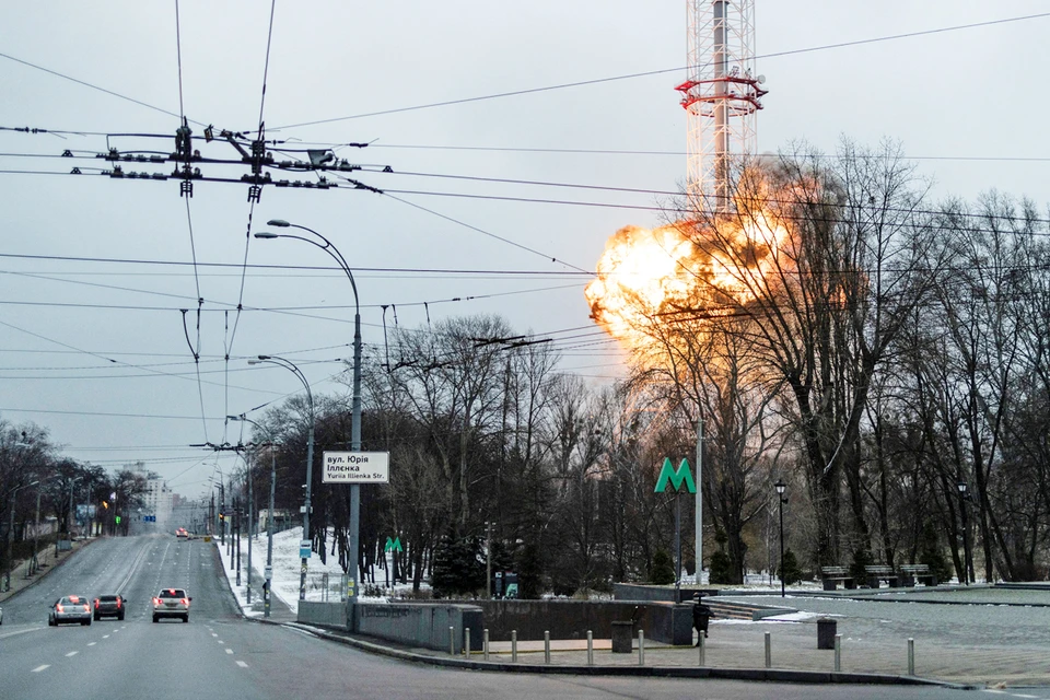 Ближайшее попадание было примерно в 300 метрах от нового памятника мемориала и пришлось оно в район телевизионной башни