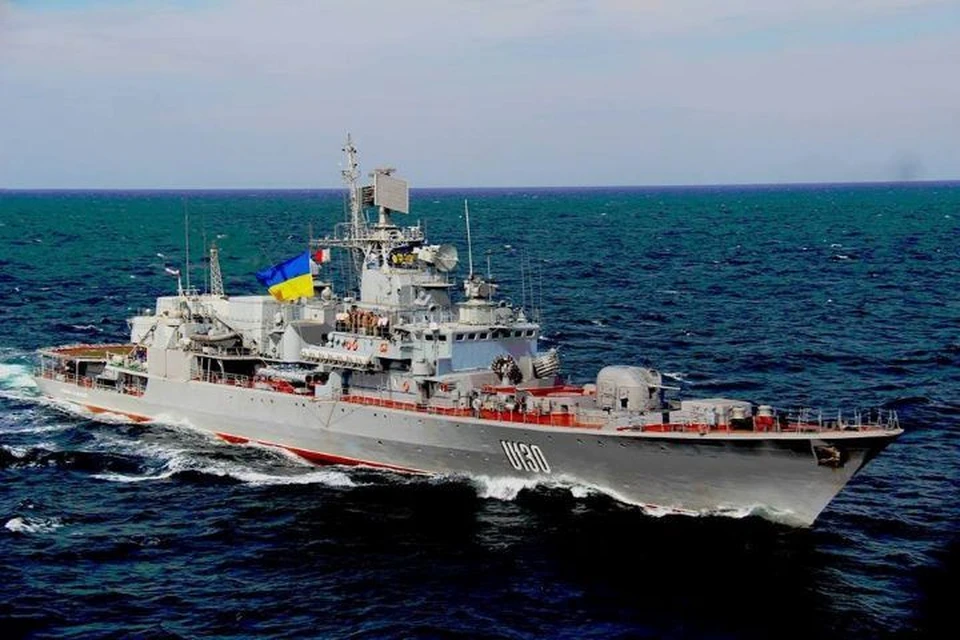 Украинские военные затопили в порту Николаева флагман ВМС «Гетман Сагайдачный»