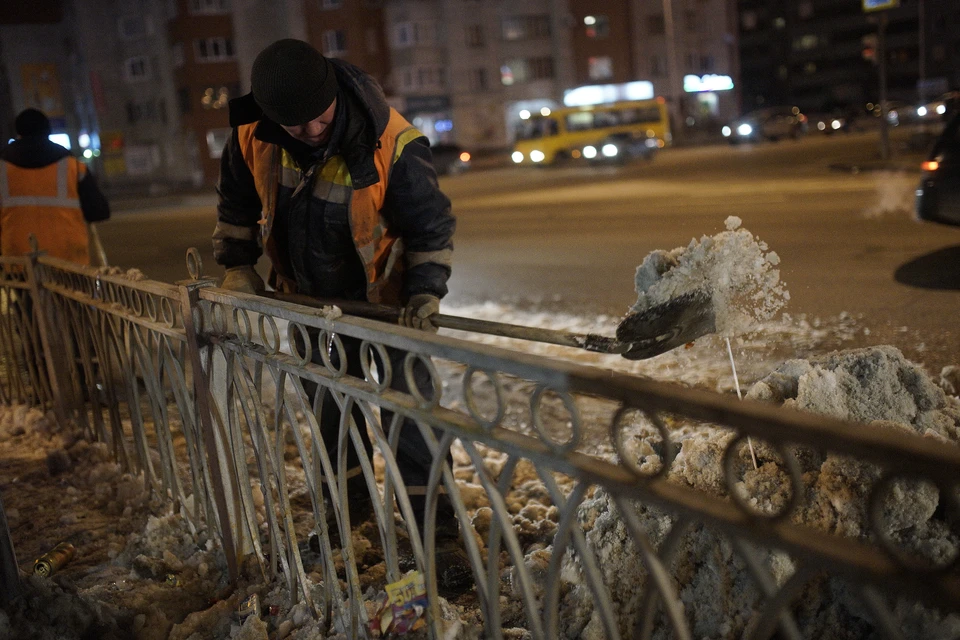 В Октябрьском районе Новосибирска по-новому организовали уборку улиц