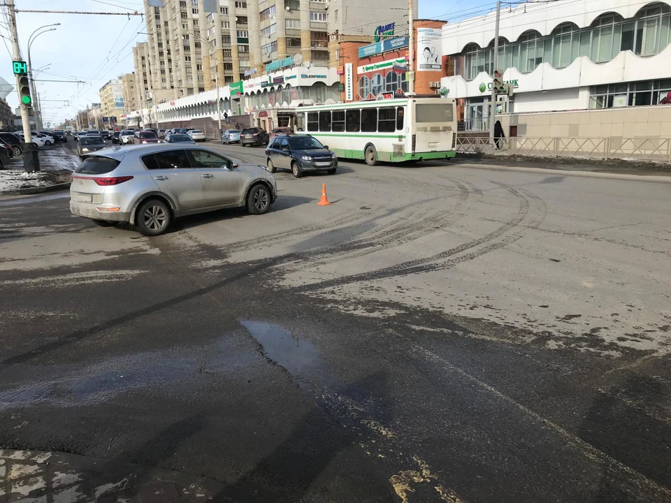 Авария произошла в центре Тамбова