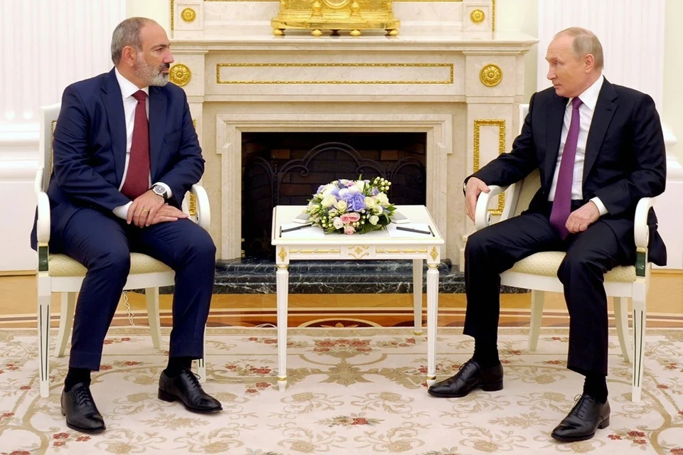 Путин и Пашинян обсудили ситуацию в Нагорном Карабахе Фото: Алексей Дружинин/пресс-служба президента РФ/ТАСС
