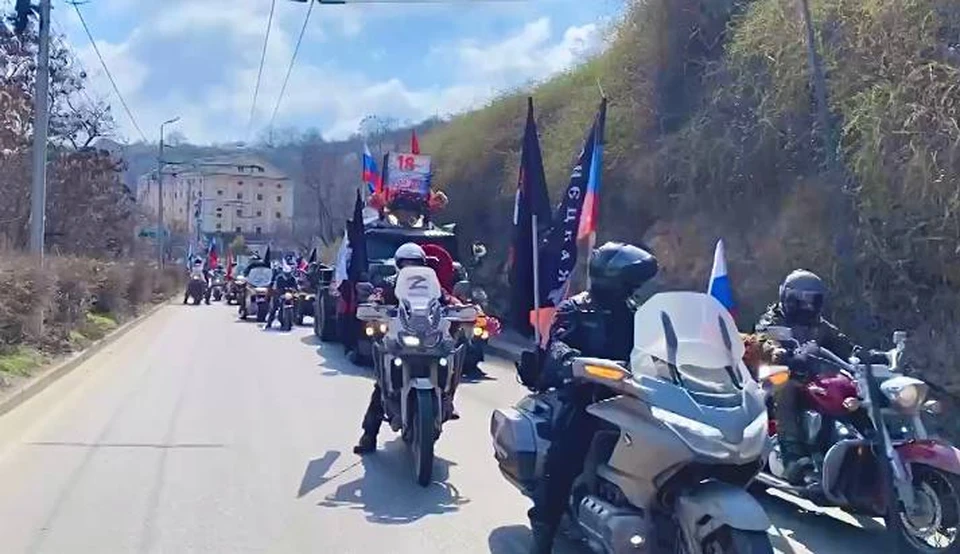Грандиозный автопробег посвящен восьмой годовщине Русской Весны ФОТО: Правительство Севастополя