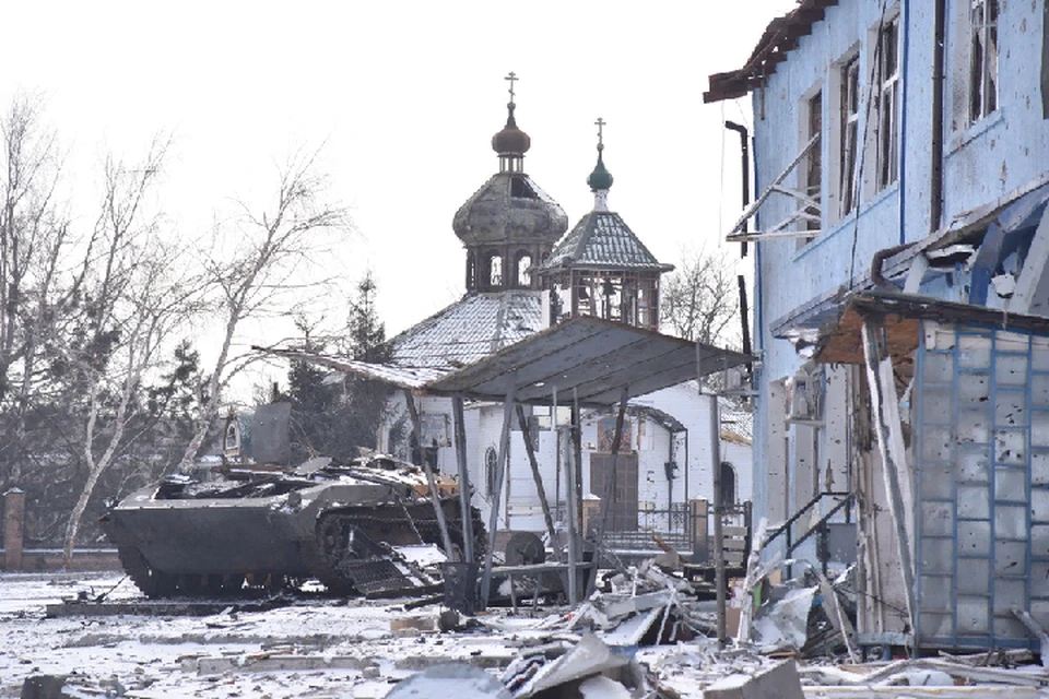 В ходе боевых действий в городе были повреждены 85 процентов зданий, в том числе жилых домов. Фото: сайт Главы ДНР