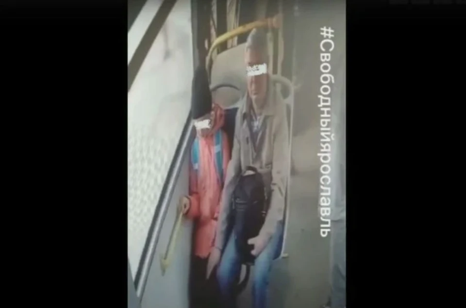 Ярославский областной суд оставил в силе приговор пожилому ярославцу, который в автобусе приставал к маленькой девочке. Скриншот с видео, группа "Свободный Ярославль" ВКонтакте