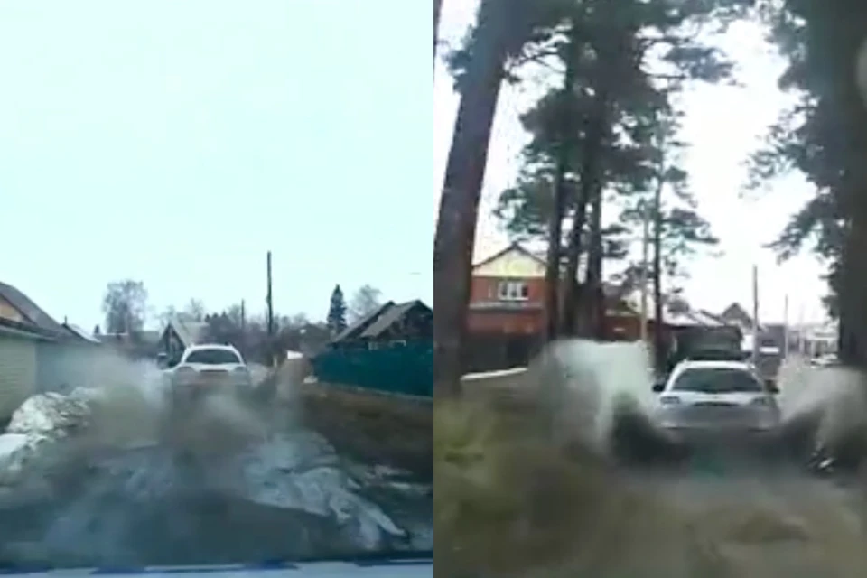 Погоня по частному сектору. Фото: кадр из видео