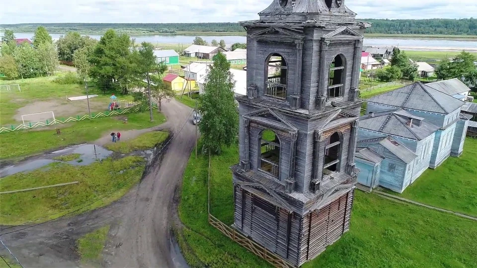Колокольня в Мошьюге. Фото предоставлено минкультуры Коми.