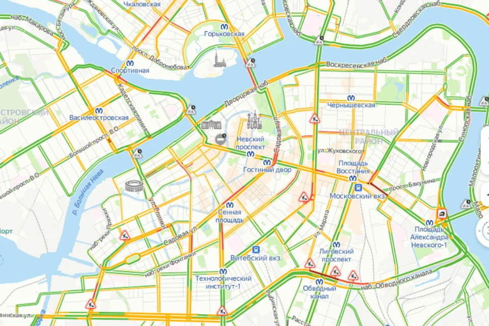 Время в санкт петербурге точное 2024. Транспорт пробки СПБ. Карта центра СПБ. Литейный 7 на карте СПБ. Суббота Петербург дороги перекроют.