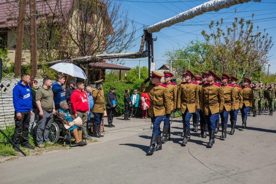 Для Нины Митрофановны Воробьевой провели Парад для одного ветерана. Фото: ОД «ДР»