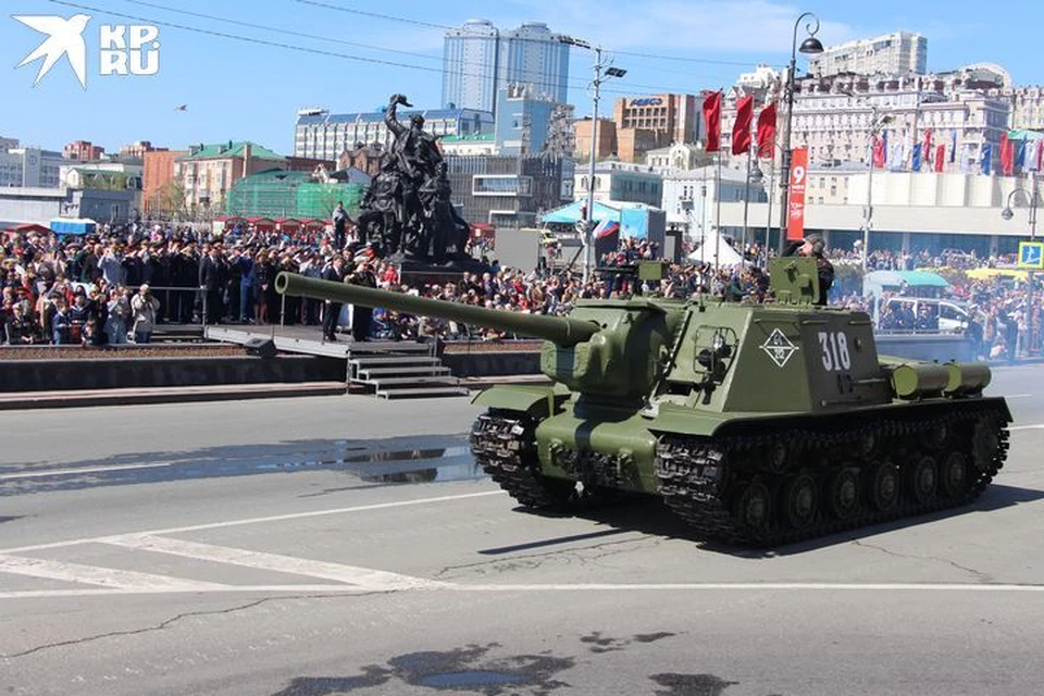 Парад Победы во Владивостоке 9 мая 2022 года.