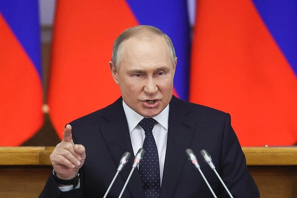 Путин заявил, что Европа вводит новые антироссийские санкции под давлением США Фото: Александр Демьянчук/ТАСС