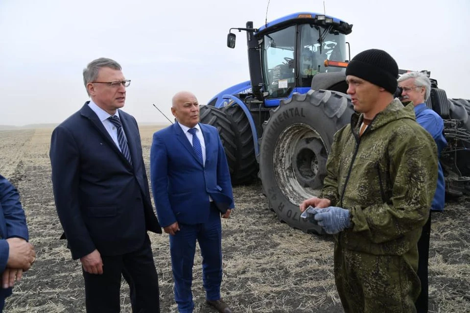 В 2021 году в районе собрано 228 тыс. тонн зерна – это 2 место по региону. Фото: Правительство Омской области