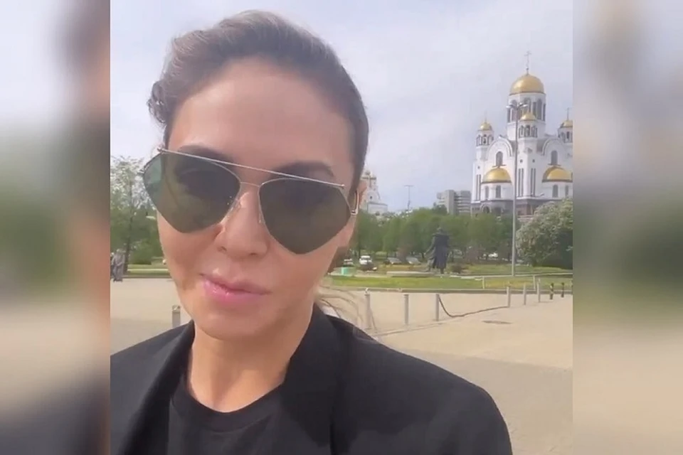 Ляйсан Утяшева прогулялась по уральской столицу перед своим шоу. Фото: социальные сети Ляйсан Утяшевой