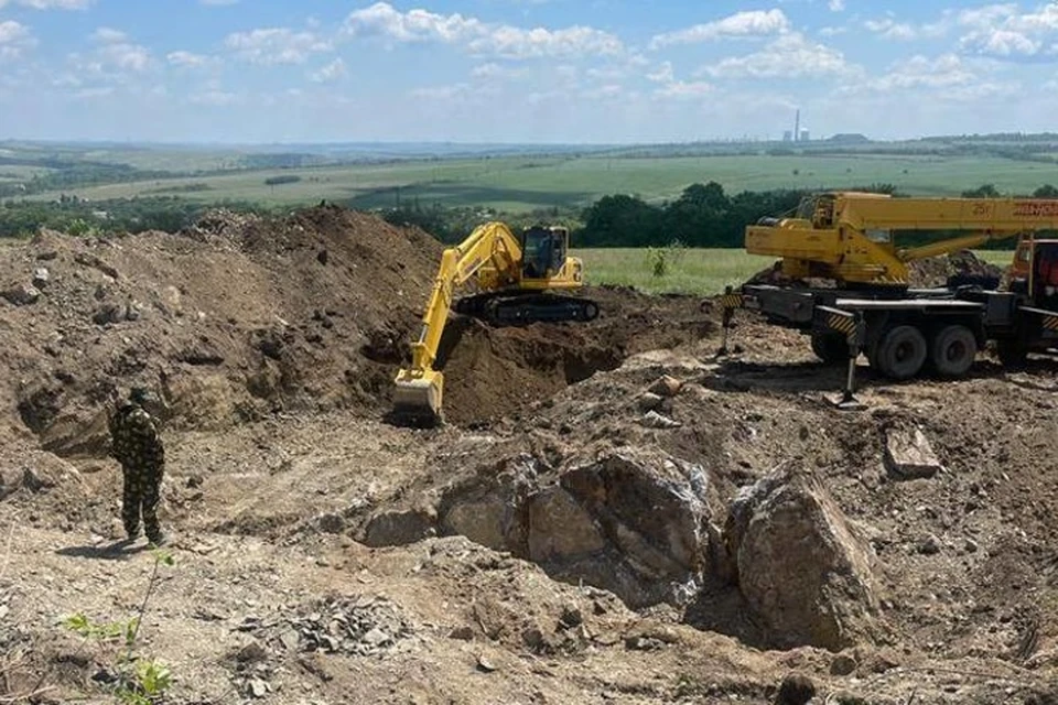 Полным ходом идет строительство водовода от Ханженковского водохранилища. Фото: Минстрой ДНР