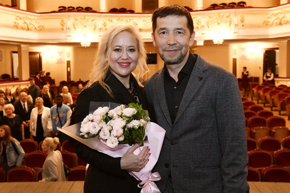 Организатор спектакля Елена Романова и режиссер Ильнур Муллабаев