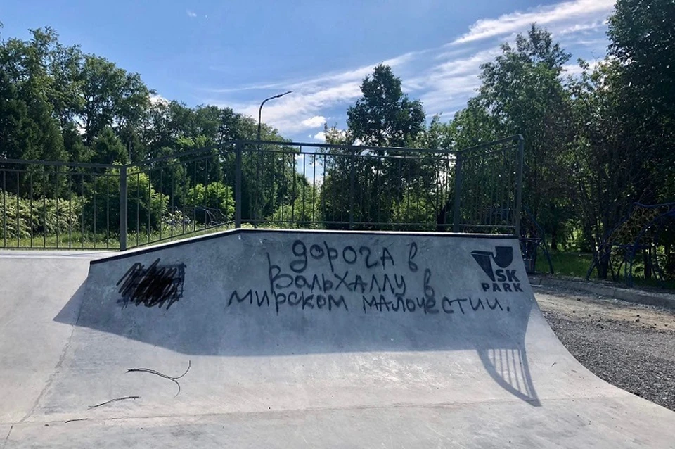 Пинаев пообещал, что за подобный вандализм обязательно будут наказывать. Фото: страница Владислава Пинаева «ВКонтакте»
