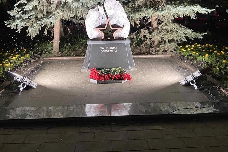 Прожекторы установили на нескольких самарских мемориалах