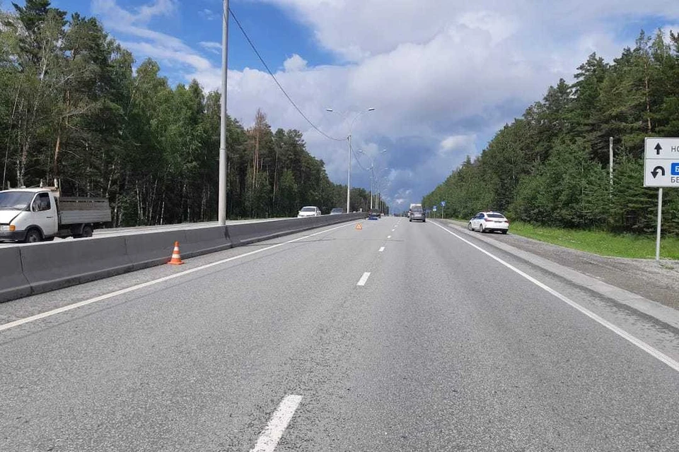 Водитель умер на месте ДТП. Фото: ГИБДД по Новосибирску
