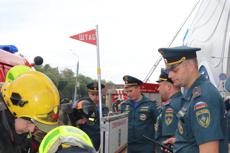 Десятки жизней спасены: Пожарно-тактические учения прошли в нижегородском "Океанисе". Фото: ГУ МЧС России по Нижегородской области