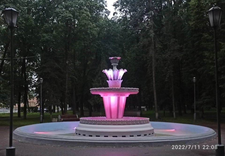 новый фонтан в Ботническом саду