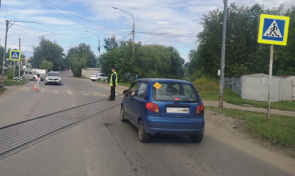 Иномарка сбила пенсионерку на пешеходном переходе в Томске. Фото: УМВД России по Томской области.