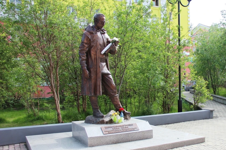 Памятник Николаю Урванцеву в Норильске. Фото: Юлия Римская, предоставлено Музеем Норильска
