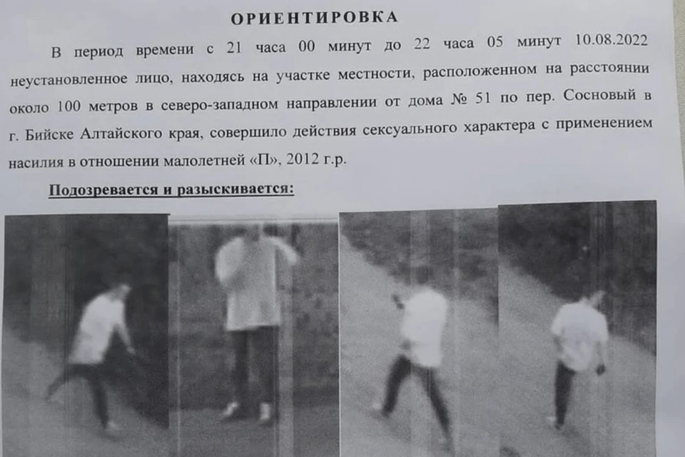 Подозреваемому от 17 до 22 лет. Ориентировка от полиции
