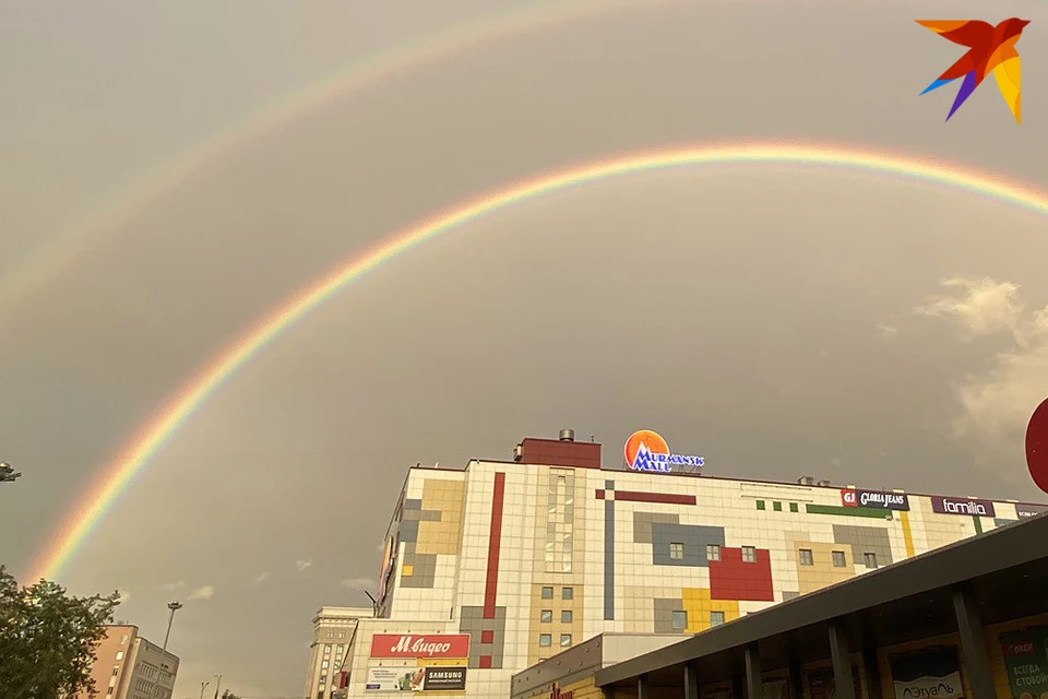 Радугу было видно во всех округах столицы Заполярья.
