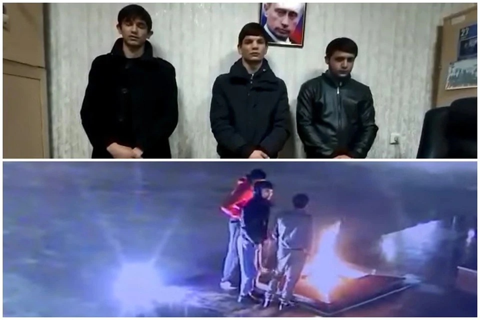 Подросткам, помочившимся на военный мемориал в Невинномысске, вынесли приговор. Фото: скриншот видео