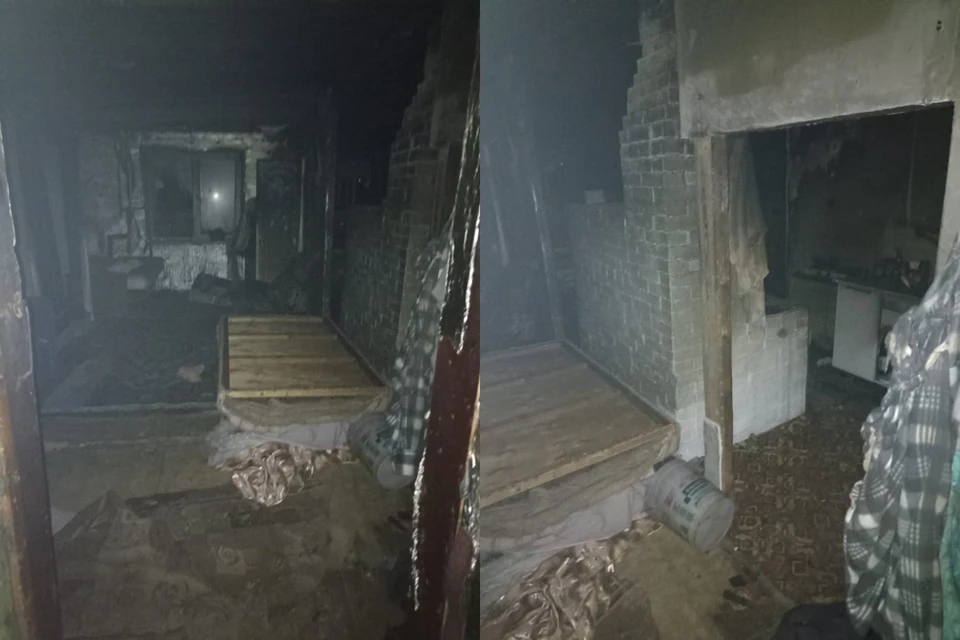 В спальне, где был очаг возгорания, нашли множество окурков Фото: СК по Свердловской области