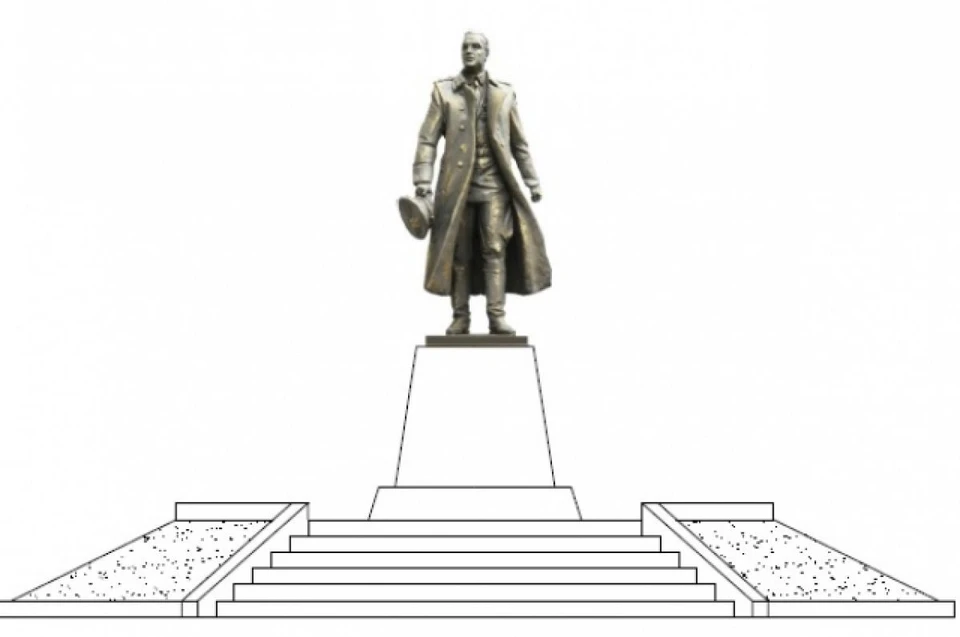 Макет памятника Митрофану Неделину под Бологое. Графика: zakupki.gov.org