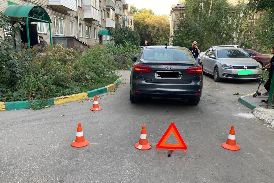 Ребенка сбили, когда он перебегал дорогу. Фото: ГИБДД по Новосибирску