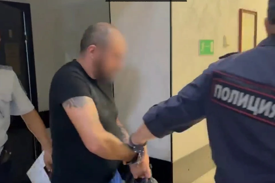 Мужчину арестовали Фото: кадр из видео