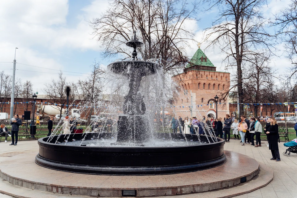 Фонтан на площади Минина - самый старый в Нижнем Новгороде. Фото: Нижегородский водоканал