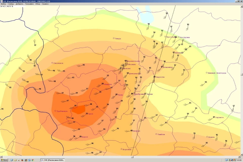 Карта ветров онлайн в реальном времени нижний новгород