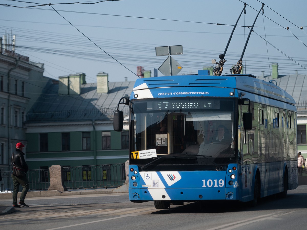 Троллейбус сгорел в парке на Ленинском проспекте в Петербурге - KP.RU