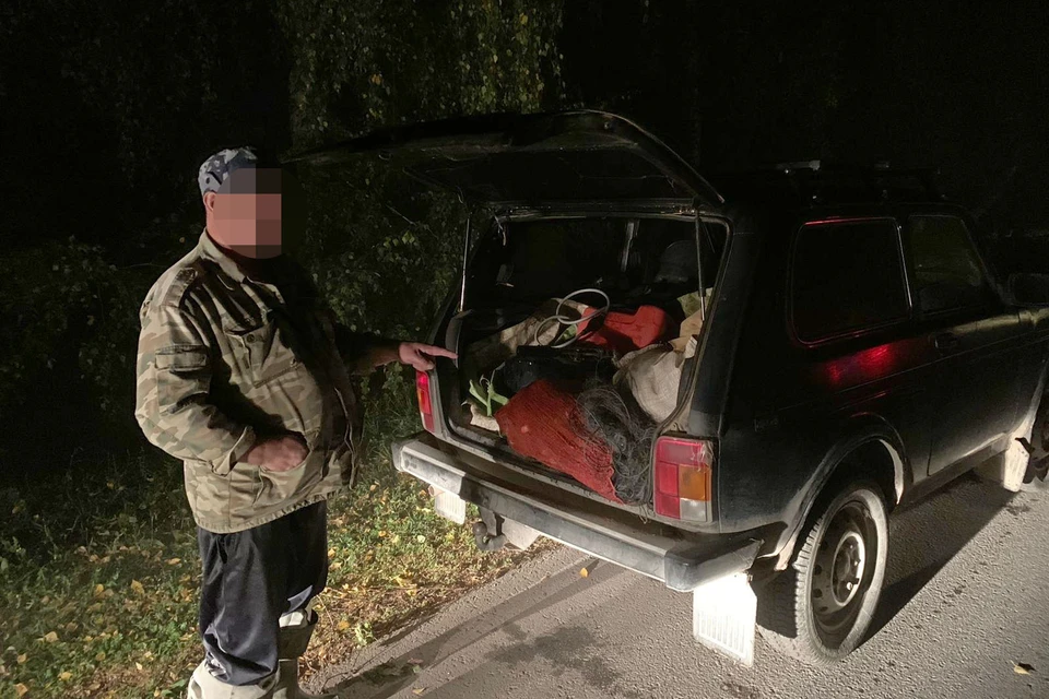 В Рыбновском районе пьяный рыбак с уловом попался в руки полиции.
