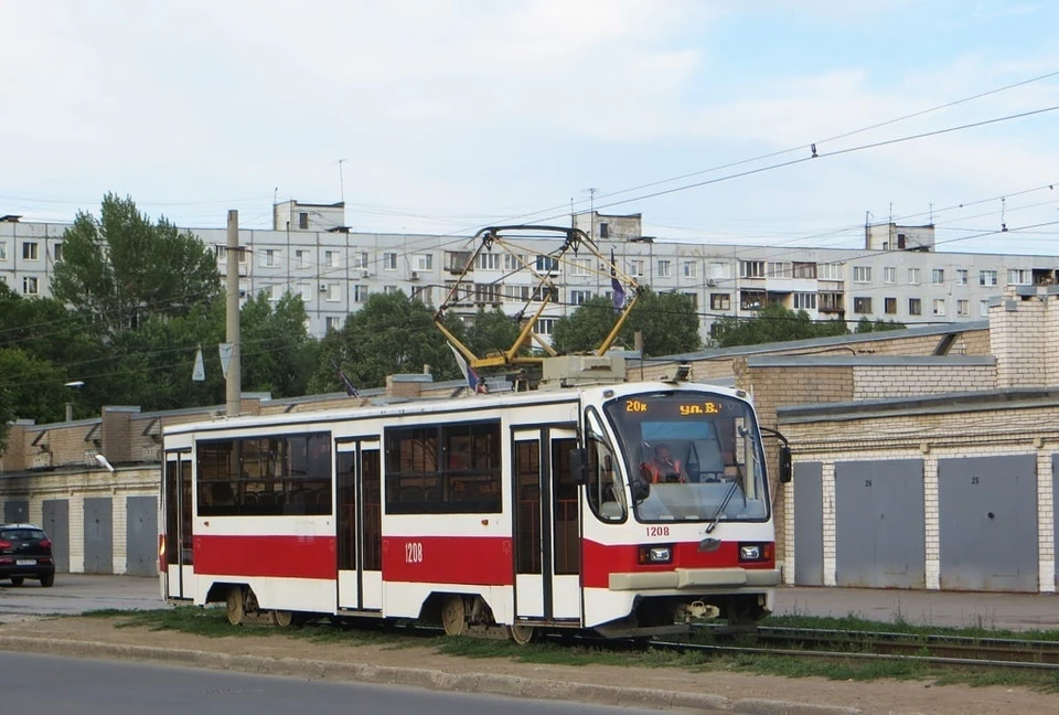 Движение трамваев по ул. Ново-Вокзальной закрыли по направлению "в город" / Фото: департамент транспорта Самары