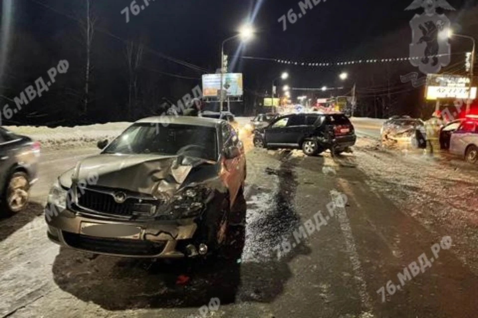 В Ярославле будут судить водителя, который в новогодние праздники пьяный сел за руль и врезался в три автомобиля