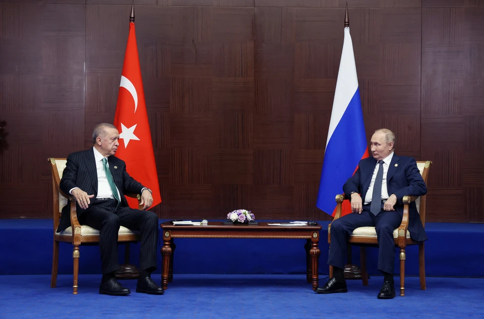 Путин на встрече с Эрдоганом напомнил о попытке взрыва газопровода "Турецкий поток"