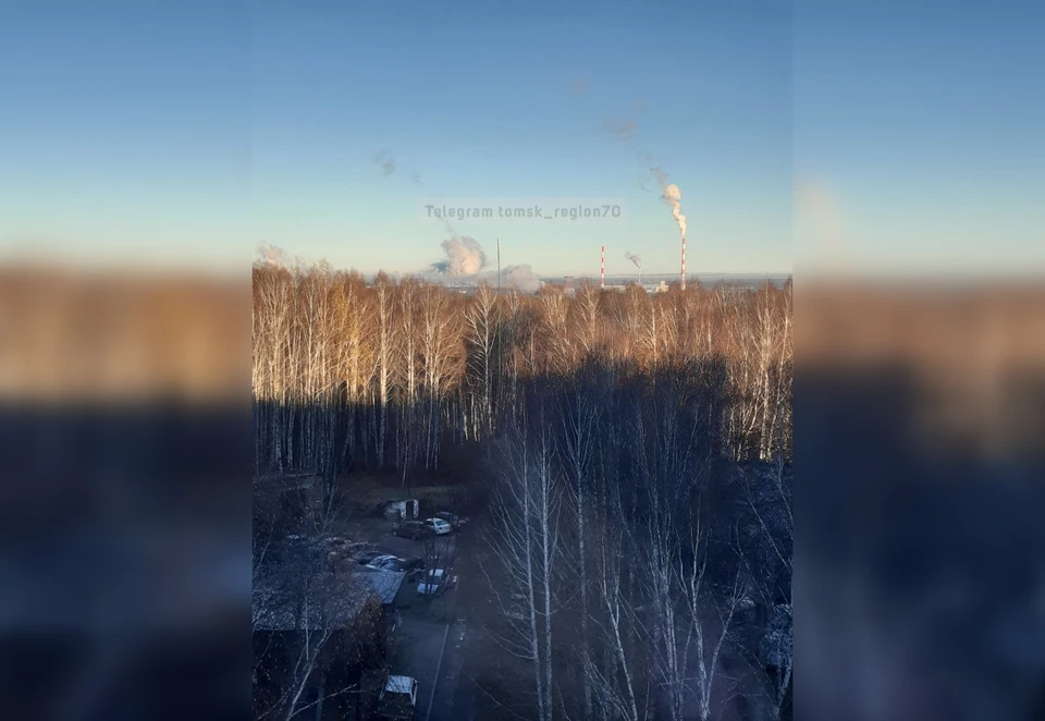 Дым над "Томскнефтехимом" оказался паром.