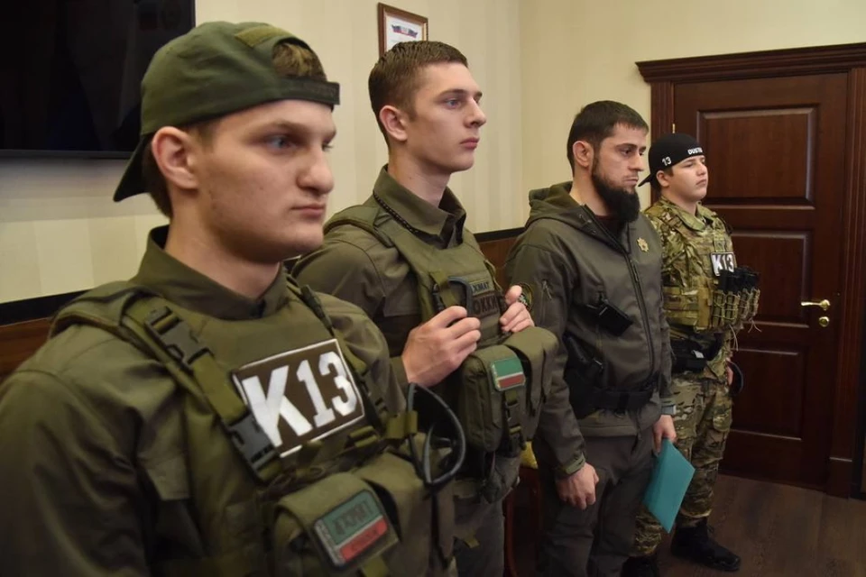 Сыновья Кадырова в Донецке. Фото: Телеграм Дениса Пушилина